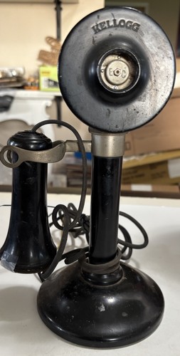 Antique kellogg candlestick - kellogg,