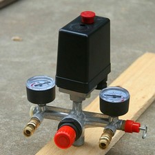 Air Compressor Pressure Control Switch Valve Manifold Assembly Gauge Part Spare