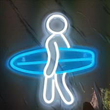 Surfing Light Beer Neon Light