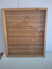 Wooden Frame Display Case: Large Wooden Shadow Box for Wood Samples, Matchbox,