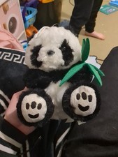 Panda plush soft toy - plush, 18cm