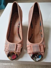 Staccato Leather Wedge Shoes Size UK 5  Dusky Pink Brand New