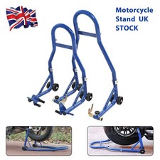 Motorbike Motorcycle Front fork & Rear Wheel Vee Paddock Stand Set for Bobbins.