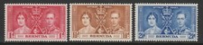 Bermuda 1937 Coronation set SG
