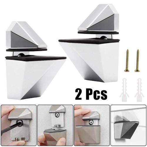 Adjustable glass shelf clamp - adjustable,