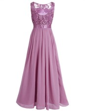 UK Bridesmaid Dress Women's Floor Length One Shoulder Chiffon Evening Dresses