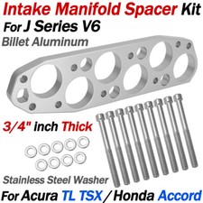 For Acura TL TSX Honda Accord J Series V6 Billet Intake Manifold Spacer Kit 3/4"