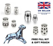 SMALL MINI URN ASHES PET CAT DOG KEEPSAKE CREMATION FUNERAL JEWELLERY CONTAINER