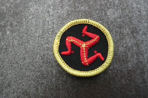 Isle man woven cloth patch - isle,