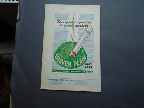 Vintage advert craven plain - advert:,