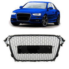 Grille Honeycomb Grill Gloss Black For Audi A4 B8 8K 2011-2015 Onwards No RS4