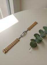 Rotary Savannah Watch Bracelet Strap Two Tone Gold Stainless Steel 12mm...