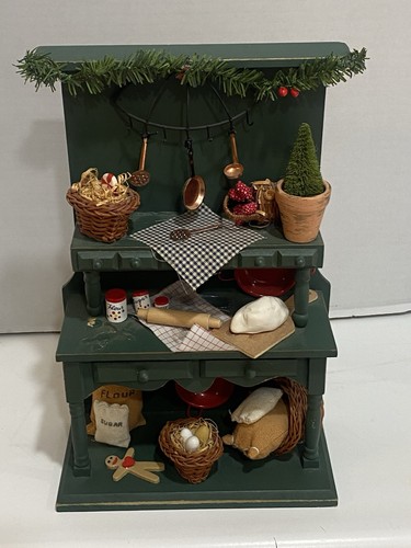 Vtg kitchen cupboard miniature - kitchen,