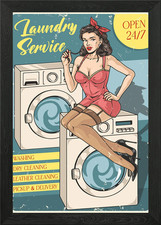 Laundry Service PinUp Girl