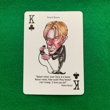 David Bowie - Rock Icon Single Playing Card