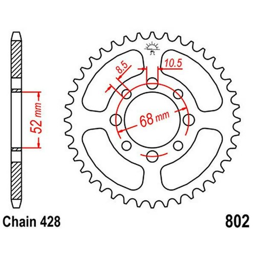 Crown teeth 428 black - teeth,