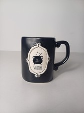 Rae dunn Black Witchy Cauldron mug Goth Halloween Spooky Emo Gothic By Magenta  