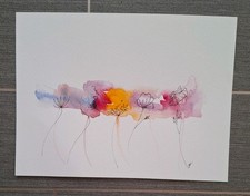 Abstract Watercolour dancing