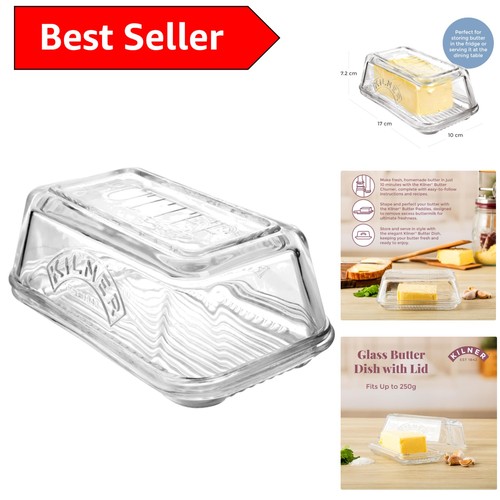 Elegant bpa free glass butter - elegant,