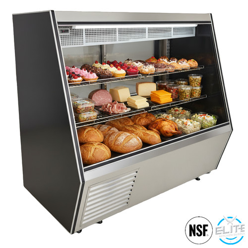 Nsf deli case flat - case, glass