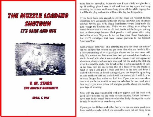 Muzzle loading shotgun - loading,
