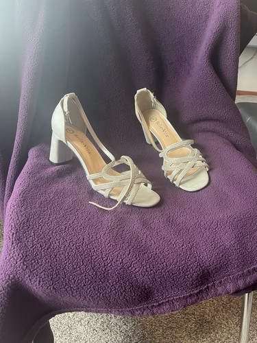 Sliver bella prom - shoes,