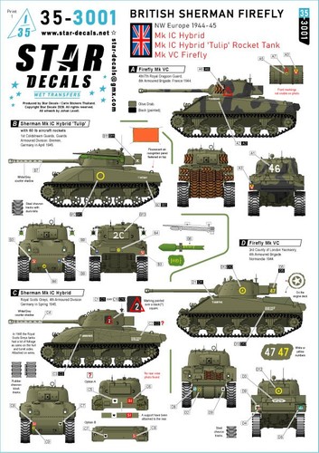 Star decals 3001 british - star,