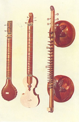 Musical instruments sitars - instruments.,