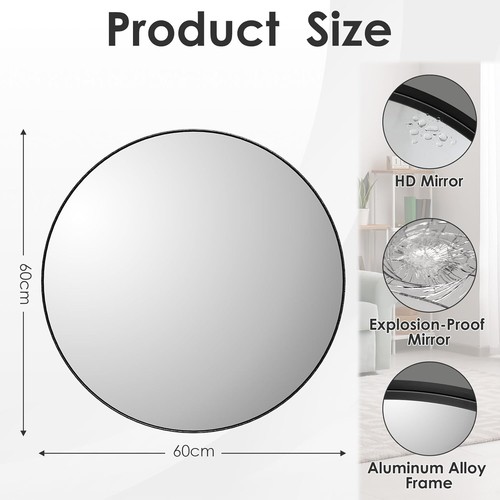Round wall mirror large - round,