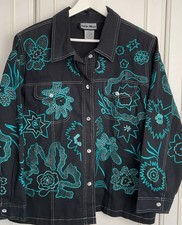 Indigo Moon Embroidered Jacket