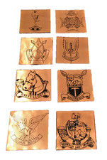 Rhodesian Army Copper Beer Mats Coasters x8 Rhodesia