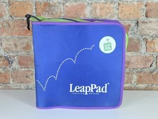 Large Purple Green LeapFrog LeapPad Learning System Carry Bag Case With Zip