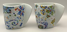Antoni Gaudi Coffee Tea Mug Cup Multicoloured Art x2 Mosaic
