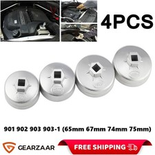 4pcs Remover For Mercedes Benz VW Audi BMW Oil Filter Wrench Socket Cap Tool