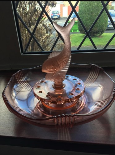 Art deco glass float bowl - deco,