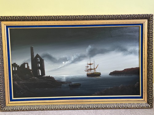 Original seascape oil painting - seascape,