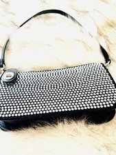 Coach Evening Rhinestone Shoulder Clutch Bag