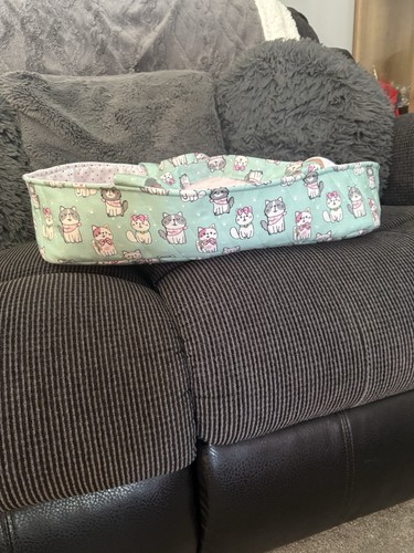 Handmade quilted doll carry