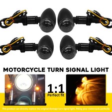 4x Universal Motorcycle Amber