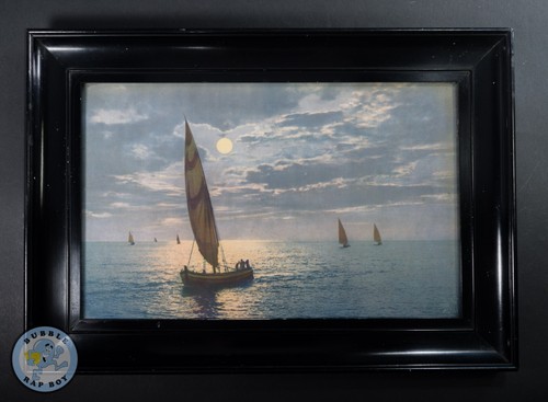 Framed marine print sailing - print, of