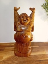 Solid Wood Happy Buddha