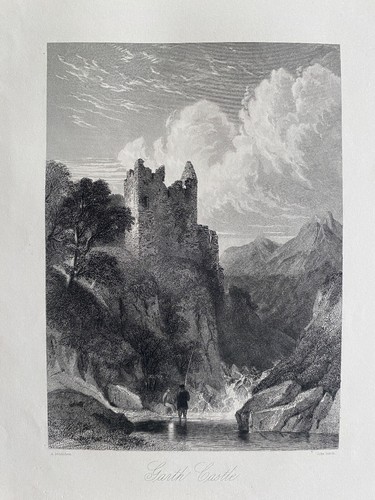 1845 antique print garth - print;,