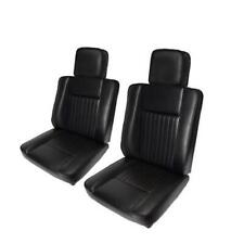Series 2, 2A & 3 Black Deluxe Vinyl Front Seats Inc Headrests - MRC6980 MRC6982H