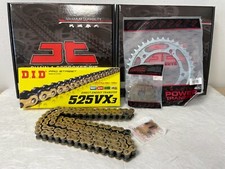 CHAIN AND SPROCKET KIT FOR V-STROM 1000 SUZUKI 2014 TO 2019  DID GOLD X-RING