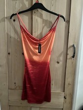 Orange /red Scoop Neck Mini