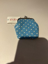 Cath Kidston Kids Mini Clasp Purse - Blue Spot Dot  Print - New with tags