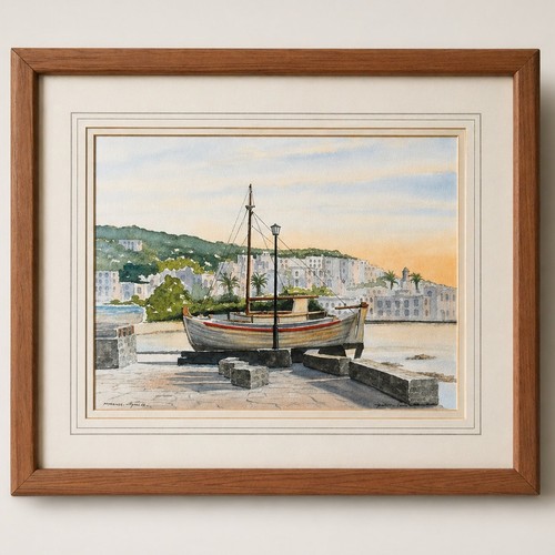 Original watercolour mykonos - original,