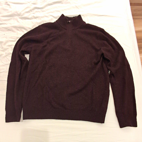 Men lambswool knit 1 - m&s, 1/4