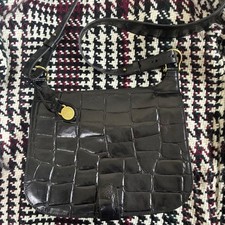 Vintage Mulberry Croc Embossed