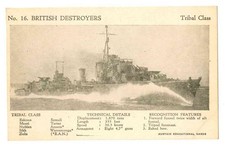 ROYAL NAVY  - TRIBAL CLASS DESTROYERS